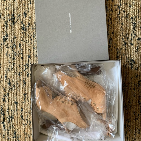 Club Monaco Suede Heeled Sandals - Picture 3 of 8